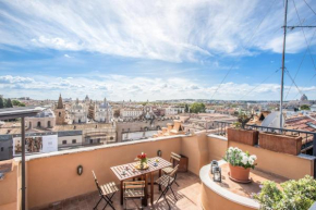 Roof top magic Piazza del Popolo Rome